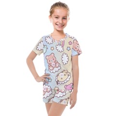 Kids  Mesh T-Shirt and Shorts Set 