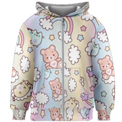 Kids  Zipper Hoodie Without Drawstring 