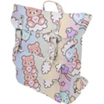 Usheen Carebears, Bears, Cat, Colorful, Cute, Pastel, Pattern Buckle Up Backpack