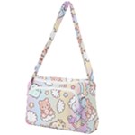 Usheen Carebears, Bears, Cat, Colorful, Cute, Pastel, Pattern Front Pocket Crossbody Bag