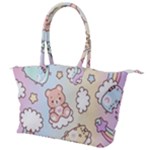 Usheen Carebears, Bears, Cat, Colorful, Cute, Pastel, Pattern Canvas Shoulder Bag