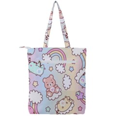 Double Zip Up Tote Bag 