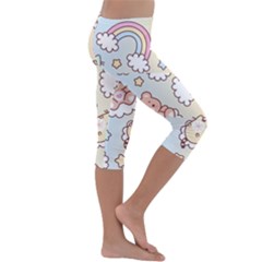 Kids  Lightweight Velour Capri Leggings  