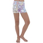 Usheen Carebears, Bears, Cat, Colorful, Cute, Pastel, Pattern Kids  Lightweight Velour Yoga Shorts