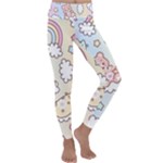 Usheen Carebears, Bears, Cat, Colorful, Cute, Pastel, Pattern Kids  Lightweight Velour Classic Yoga Leggings