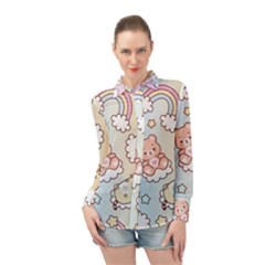 Long Sleeve Chiffon Shirt 