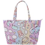 Usheen Carebears, Bears, Cat, Colorful, Cute, Pastel, Pattern Back Pocket Shoulder Bag 