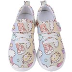 Usheen Carebears, Bears, Cat, Colorful, Cute, Pastel, Pattern Women s Velcro Strap Shoes