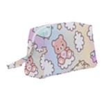 Usheen Carebears, Bears, Cat, Colorful, Cute, Pastel, Pattern Wristlet Pouch Bag (Medium)