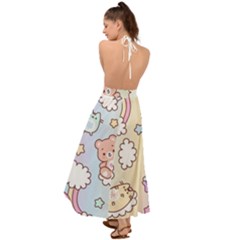 Backless Maxi Beach Dress 