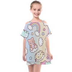 Kids  One Piece Chiffon Dress 