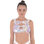 Usheen Carebears, Bears, Cat, Colorful, Cute, Pastel, Pattern Bandaged Up Bikini Top