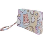 Usheen Carebears, Bears, Cat, Colorful, Cute, Pastel, Pattern Wristlet Pouch Bag (Small)