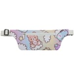 Usheen Carebears, Bears, Cat, Colorful, Cute, Pastel, Pattern Active Waist Bag