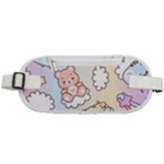 Usheen Carebears, Bears, Cat, Colorful, Cute, Pastel, Pattern Rounded Waist Pouch