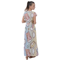 Flutter Sleeve Maxi Dress 