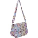 Usheen Carebears, Bears, Cat, Colorful, Cute, Pastel, Pattern Saddle Handbag