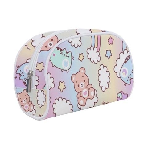 Usheen Carebears, Bears, Cat, Colorful, Cute, Pastel, Pattern Make Up Case (Small) from ArtsNow.com