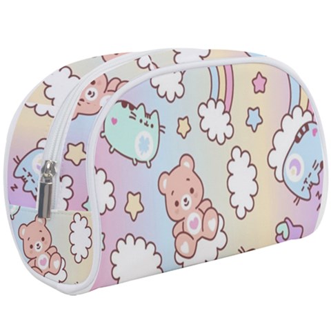 Usheen Carebears, Bears, Cat, Colorful, Cute, Pastel, Pattern Make Up Case (Large) from ArtsNow.com