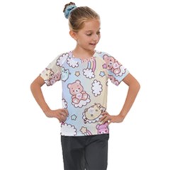 Kids  Mesh Piece T-Shirt 