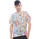 Usheen Carebears, Bears, Cat, Colorful, Cute, Pastel, Pattern Men s Sport Top