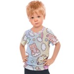 Usheen Carebears, Bears, Cat, Colorful, Cute, Pastel, Pattern Kids  Sports T-Shirt