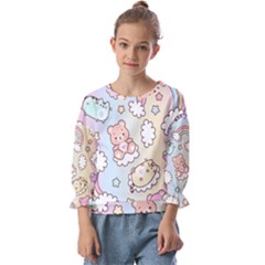 Kids  Cuff Sleeve Top 