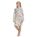 Kids  Long Sleeve Velvet Lounge Robe 