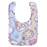 Usheen Carebears, Bears, Cat, Colorful, Cute, Pastel, Pattern Baby Bib