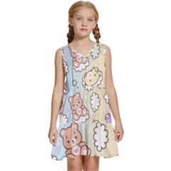 Kids  Sleeveless Tiered Mini Dress 