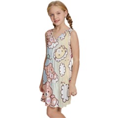 Kids  Sleeveless Tiered Mini Dress 