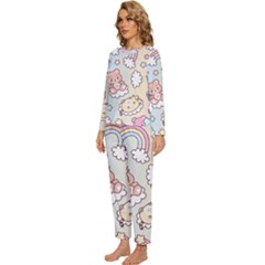 Womens  Long Sleeve Lightweight Pajamas Set 