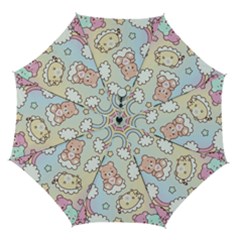 Usheen Carebears, Bears, Cat, Colorful, Cute, Pastel, Pattern Automatic Folding Umbrella with Case (Medium) from ArtsNow.com