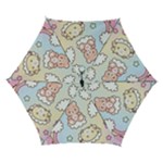 Usheen Carebears, Bears, Cat, Colorful, Cute, Pastel, Pattern Automatic Folding Umbrella with Case (Small)