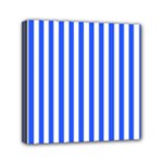 Blue Stripes, Sticker, Stickers Mini Canvas 6  x 6  (Stretched)