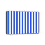 Blue Stripes, Sticker, Stickers Mini Canvas 6  x 4  (Stretched)