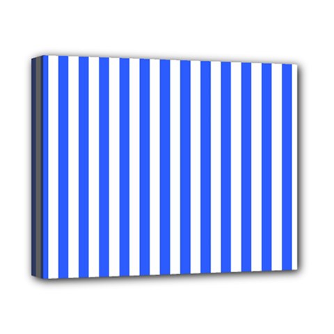 Blue Stripes, Sticker, Stickers Canvas 10  x 8  (Stretched) from ArtsNow.com