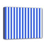 Blue Stripes, Sticker, Stickers Canvas 14  x 11  (Stretched)