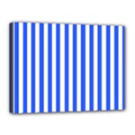 Blue Stripes, Sticker, Stickers Canvas 16  x 12  (Stretched)