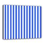 Blue Stripes, Sticker, Stickers Canvas 24  x 20  (Stretched)