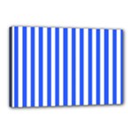 Blue Stripes, Sticker, Stickers Canvas 18  x 12  (Stretched)