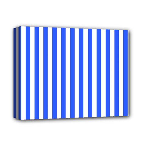 Blue Stripes, Sticker, Stickers Deluxe Canvas 14  x 11  (Stretched) from ArtsNow.com