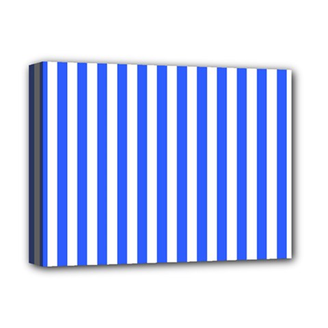 Blue Stripes, Sticker, Stickers Deluxe Canvas 16  x 12  (Stretched)  from ArtsNow.com