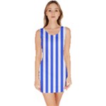 Blue Stripes, Sticker, Stickers Bodycon Dress