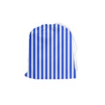 Blue Stripes, Sticker, Stickers Drawstring Pouch (Medium)