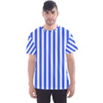 Blue Stripes, Sticker, Stickers Men s Sport Mesh T-Shirt