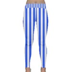 Blue Stripes, Sticker, Stickers Classic Yoga Leggings