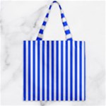 Blue Stripes, Sticker, Stickers Zipper Grocery Tote Bag