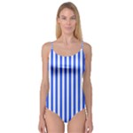 Blue Stripes, Sticker, Stickers Camisole Leotard 