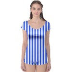 Blue Stripes, Sticker, Stickers Boyleg Leotard 